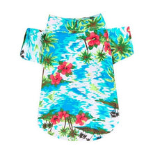 Load image into Gallery viewer, 2019 Dog Cute Print Hawaii Beach Casual Pet Travel Shirt Summer Beach Shirt Short Sleeve Small Dog Cat Chihuahua Blouse
