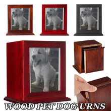 Load image into Gallery viewer, Wood Pet Funeral Memorial Urn Caskets Ashes Container Holder Pet Cat Dog Keepsake Funeral Cremation Urn Pendant 3 Colors
