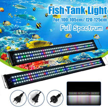Load image into Gallery viewer, Super Slim 156 LED RGB Aquarium Lighting 30W Full Spectrum Aquatic Plant Light 120-125CM Extensible Clip on Lamp for Fish Tank
