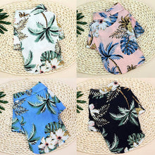 Load image into Gallery viewer, 2019 Dog Cute Print Hawaii Beach Casual Pet Travel Shirt Summer Beach Shirt Short Sleeve Small Dog Cat Chihuahua Blouse

